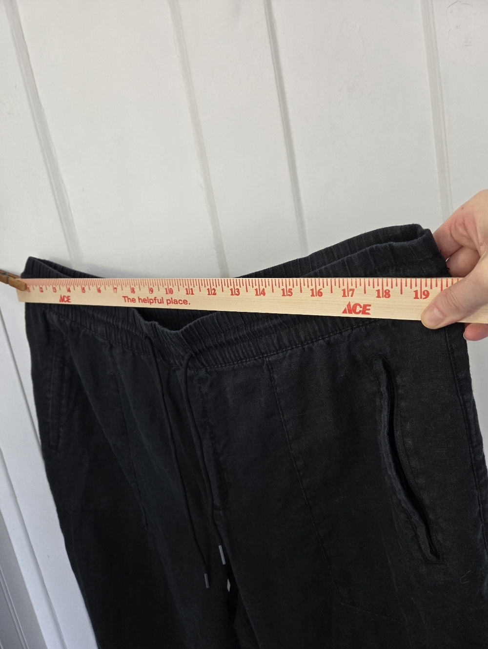 Athleta Women's Retreat Linen Jogger Pant Black Size XL Coastal Minimalist Beach - Picture 9 of 9